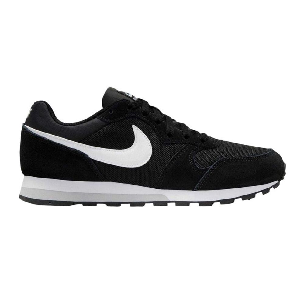 Nike Womens/Ladies MD Runner 2 Flat Sneakers / Black/White